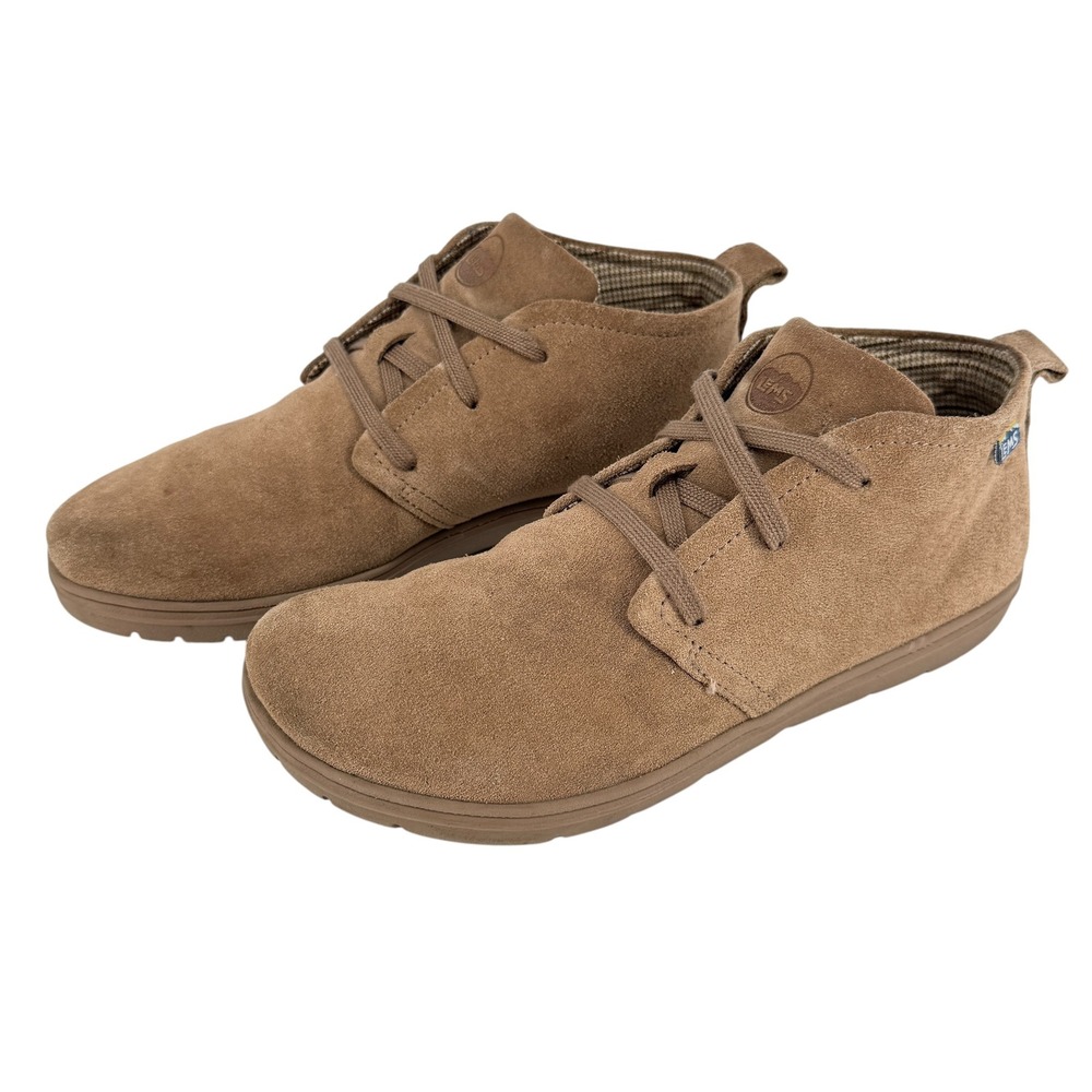 Lems Chukka Minimalist Zero Drop Ankle Boots Mens Size 11.5 Sandstone Tan Suede